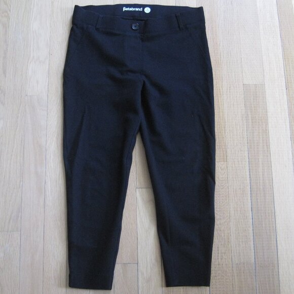 Betabrand Women’s Slim Pull On Stretch Black Dress Yoga Pants Small Petite - Picture 1 of 5